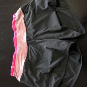 Grey size 2 4” lululemon shorts